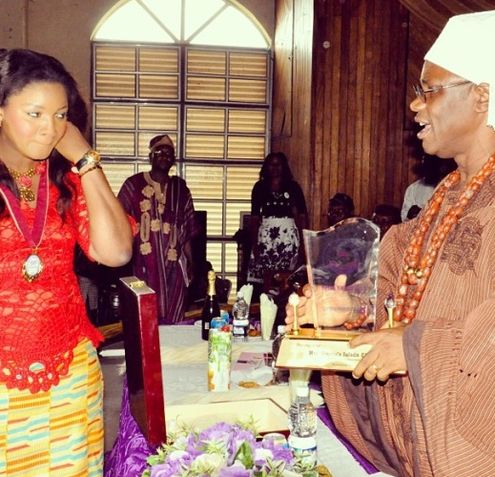 Omotola Jalade Ekeinde Receives Chieftaincy Title in Her Hometown in Ondo State