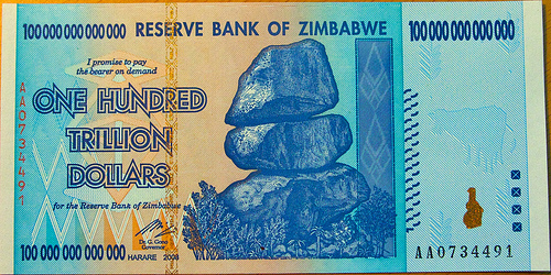 Zimbabwe Currency Note