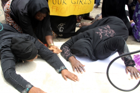 Photo - PHOTONEWS: Aggrieved Chibok Women Storm Abuja, Protest At National Assembly