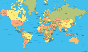 World Map of Countries