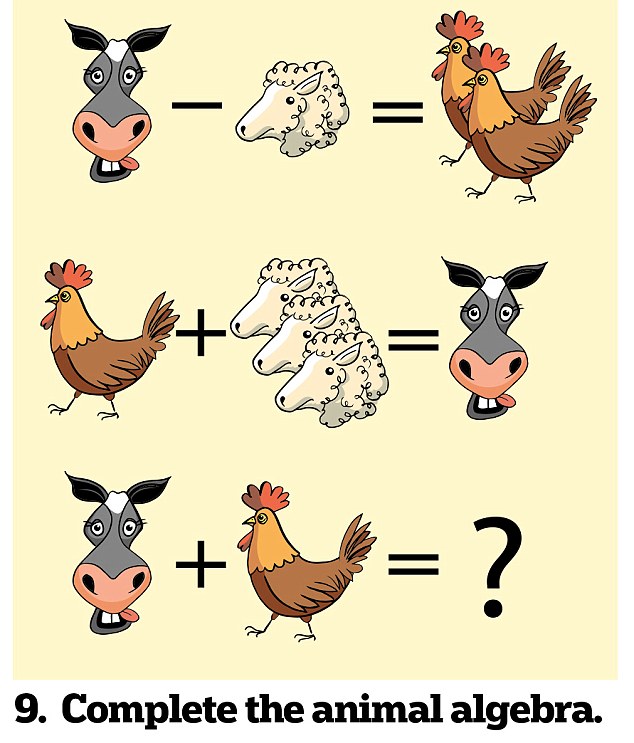 cow pig chicken math problem