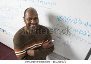 teacher and board