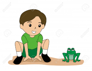 2649517-Boy-mimicking-frog-Stock-Vector-cartoon