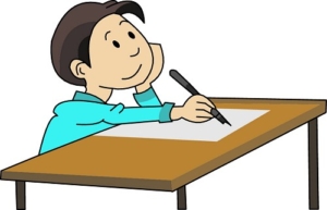 Student at Desk