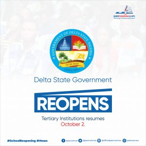 delta state government reopens tertiary institutions