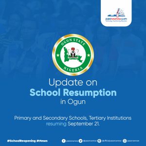 update on school resumption ogun state