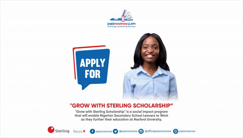 call for application grow with sterling scholarship